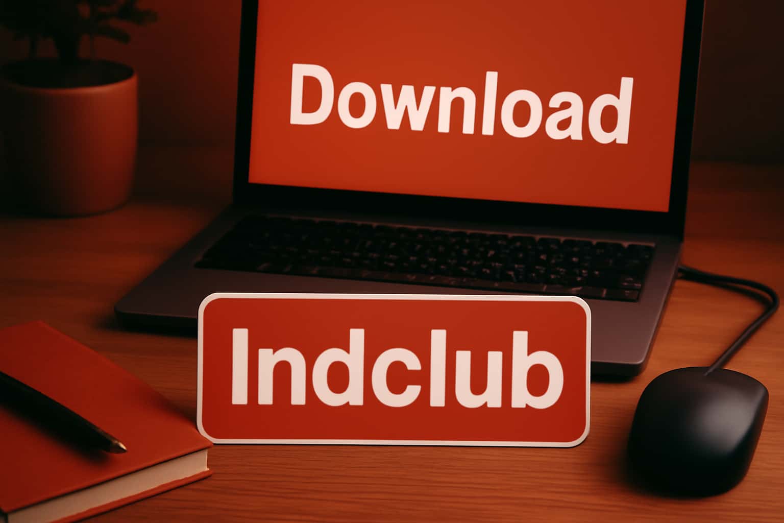 Informative visual representation of Indclub Download process.