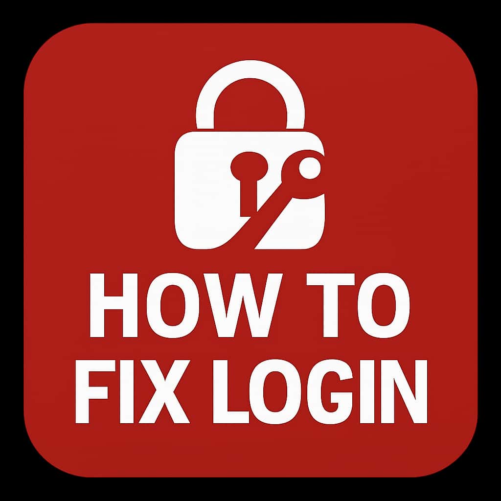 An icon illustrating troubleshooting steps for Indclub login issues.