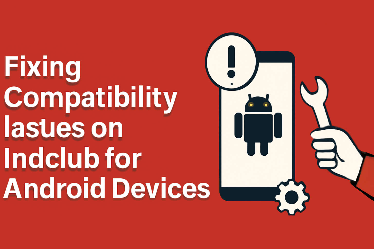 Informational scene showcasing the Indclub Installation Guide for Android