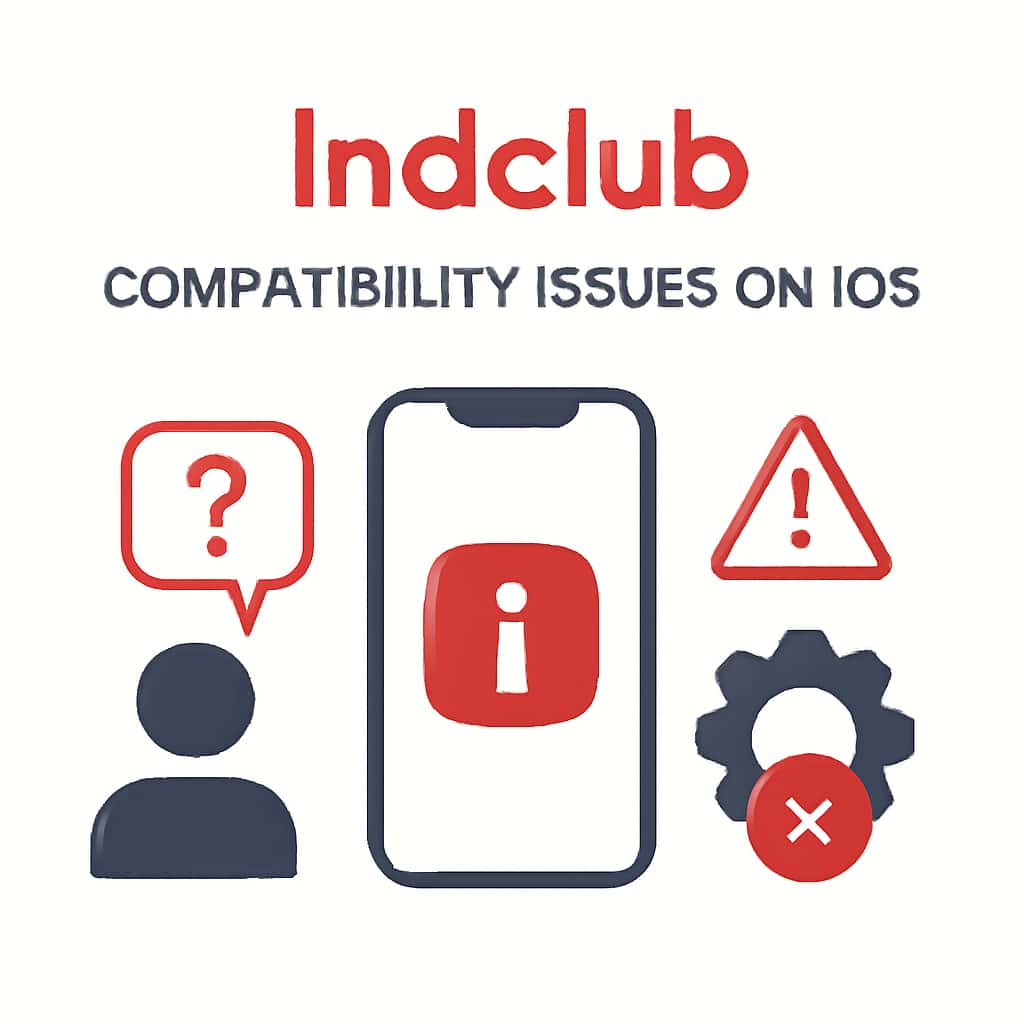 Illustration explaining Indclub Compatibility Issues on iOS