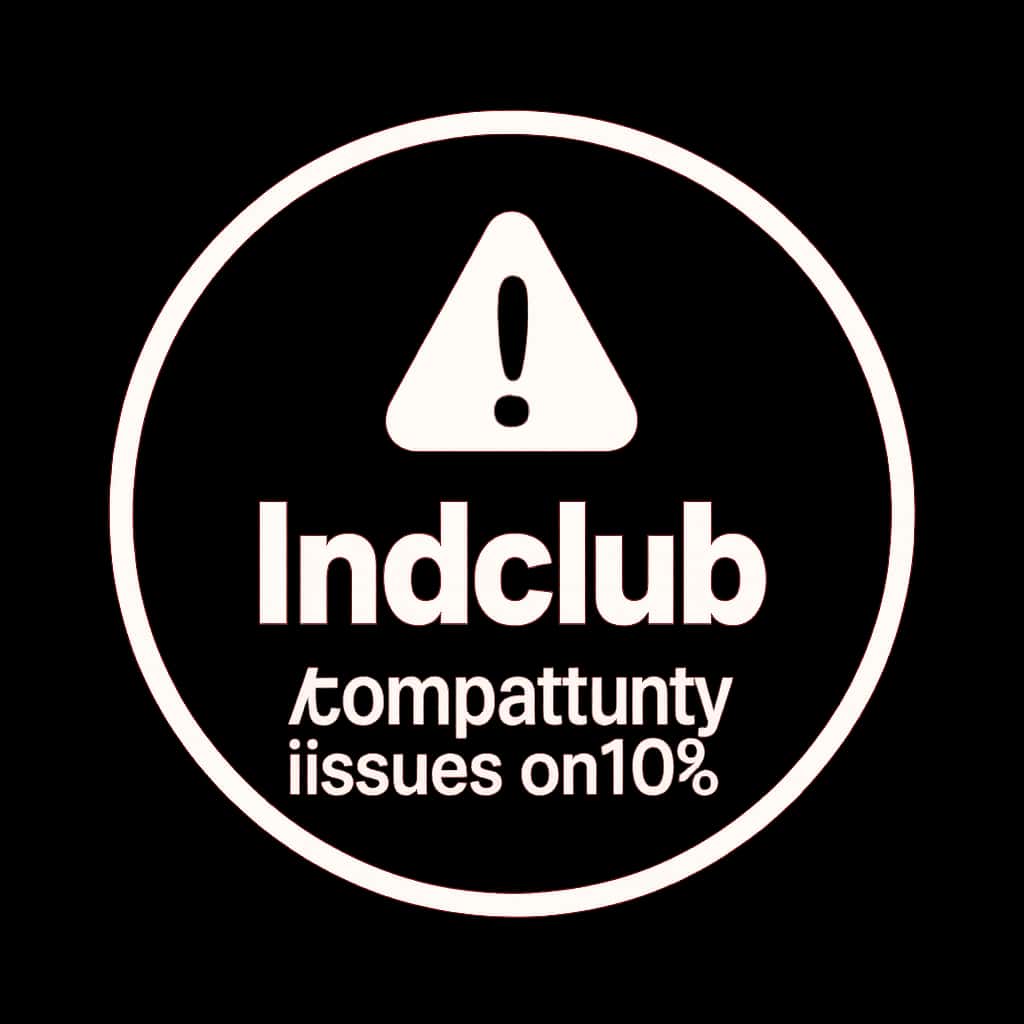 Badge representing Indclub Compatibility Issues on iOS