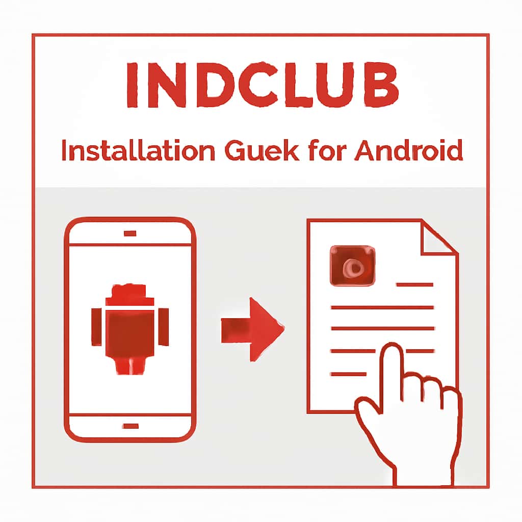 Diagram illustrating the Indclub Installation process for Android
