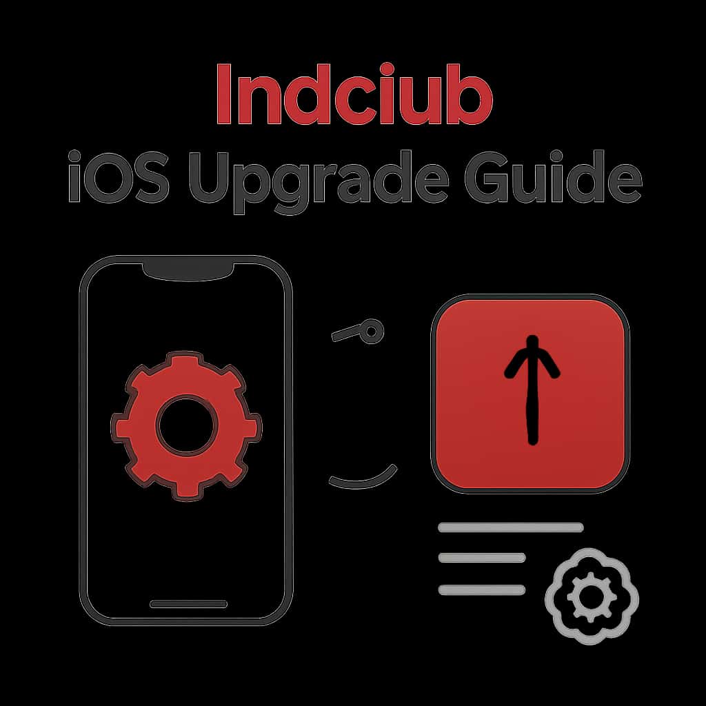 An educational diagram on the Indclub iOS Upgrade process