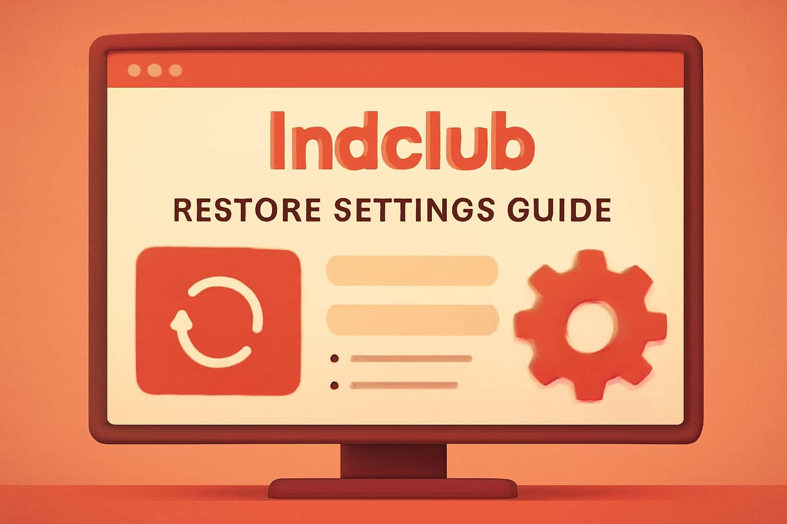 Informative image about Indclub Restore Settings Guide with a focus on restoration processes.