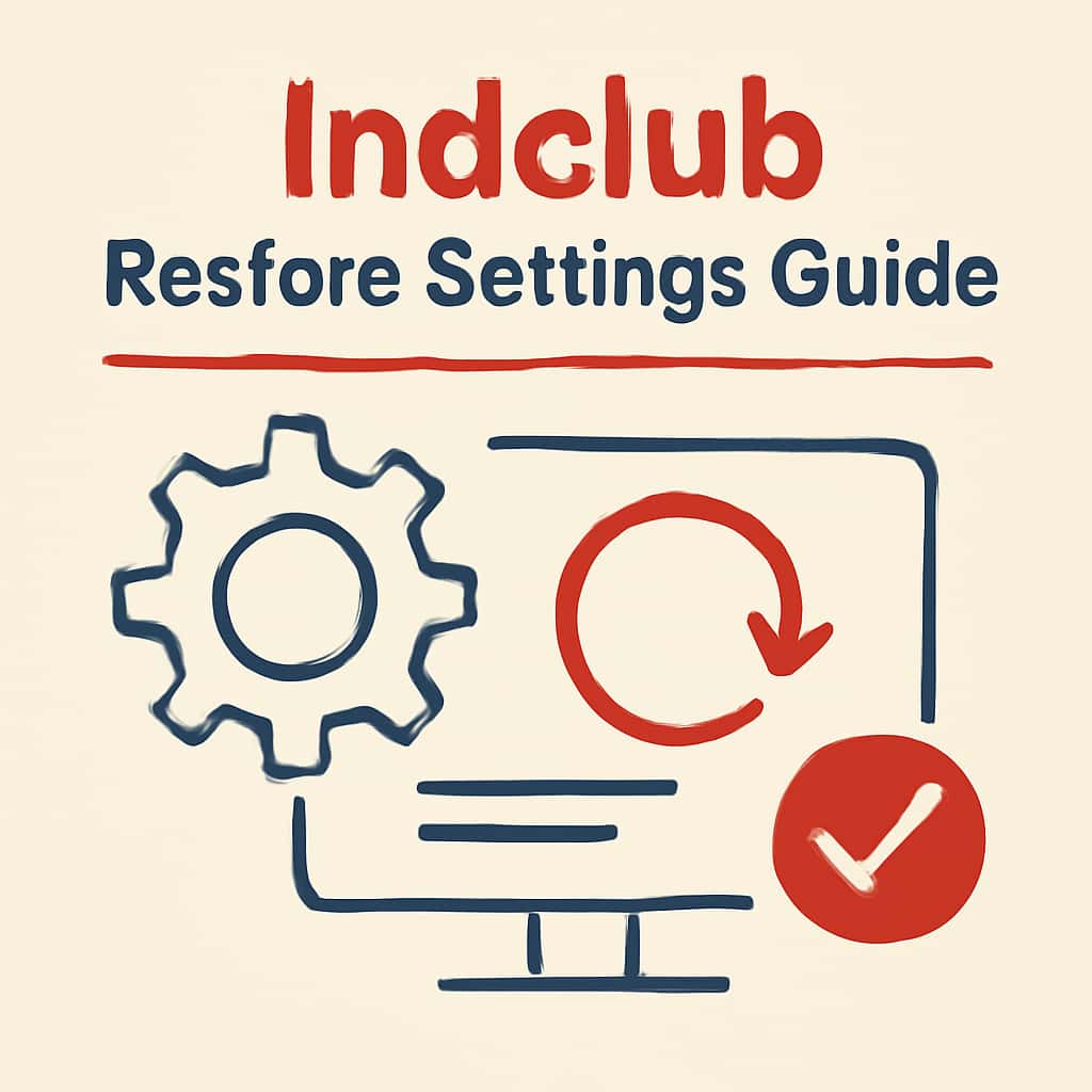 Diagram explaining Indclub Restore Settings.