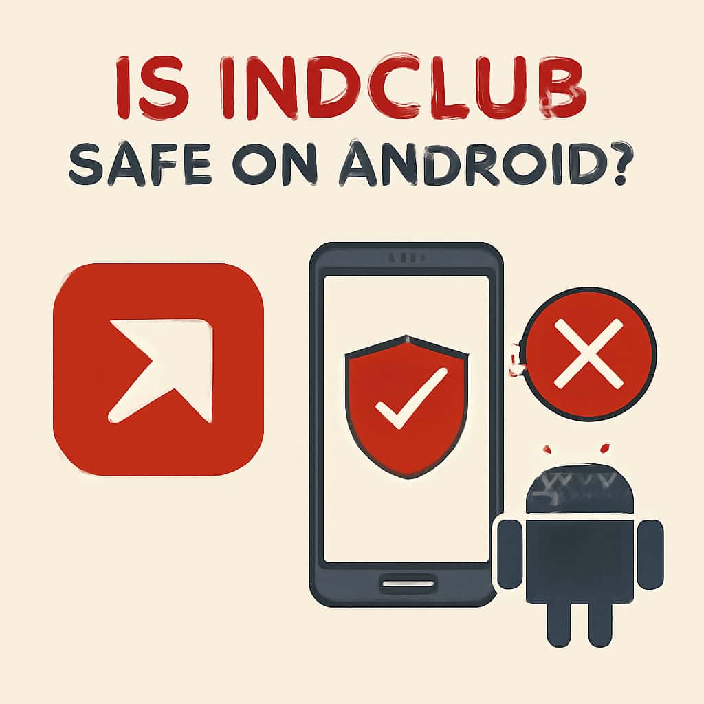 Diagram illustrating safety measures for Indclub on Android.