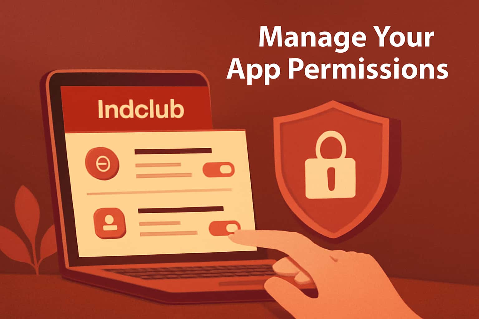 An informative image illustrating the concept of managing app permissions for Indclub.