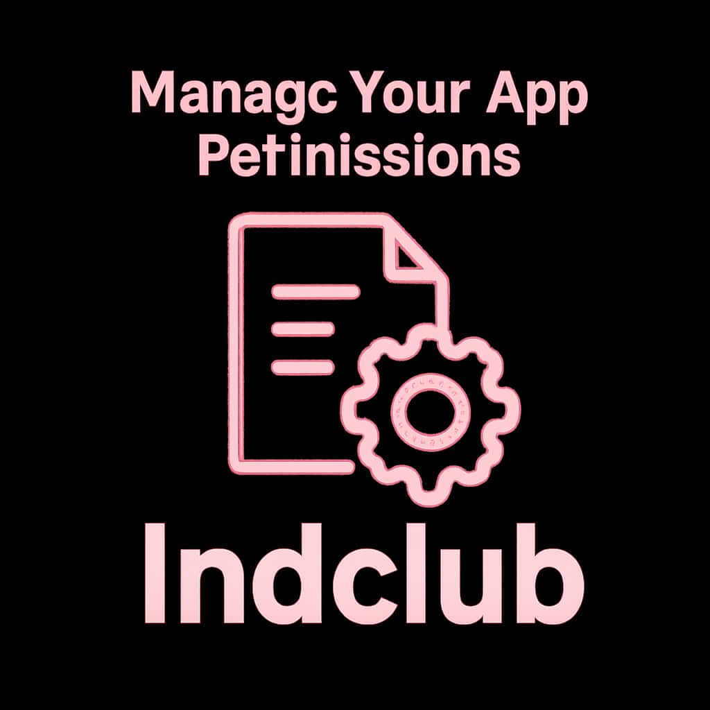 An icon representing the management of Indclub app permissions.