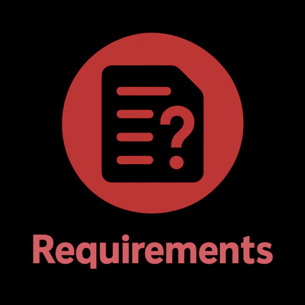 A simple badge design showcasing Indclub Requirements.