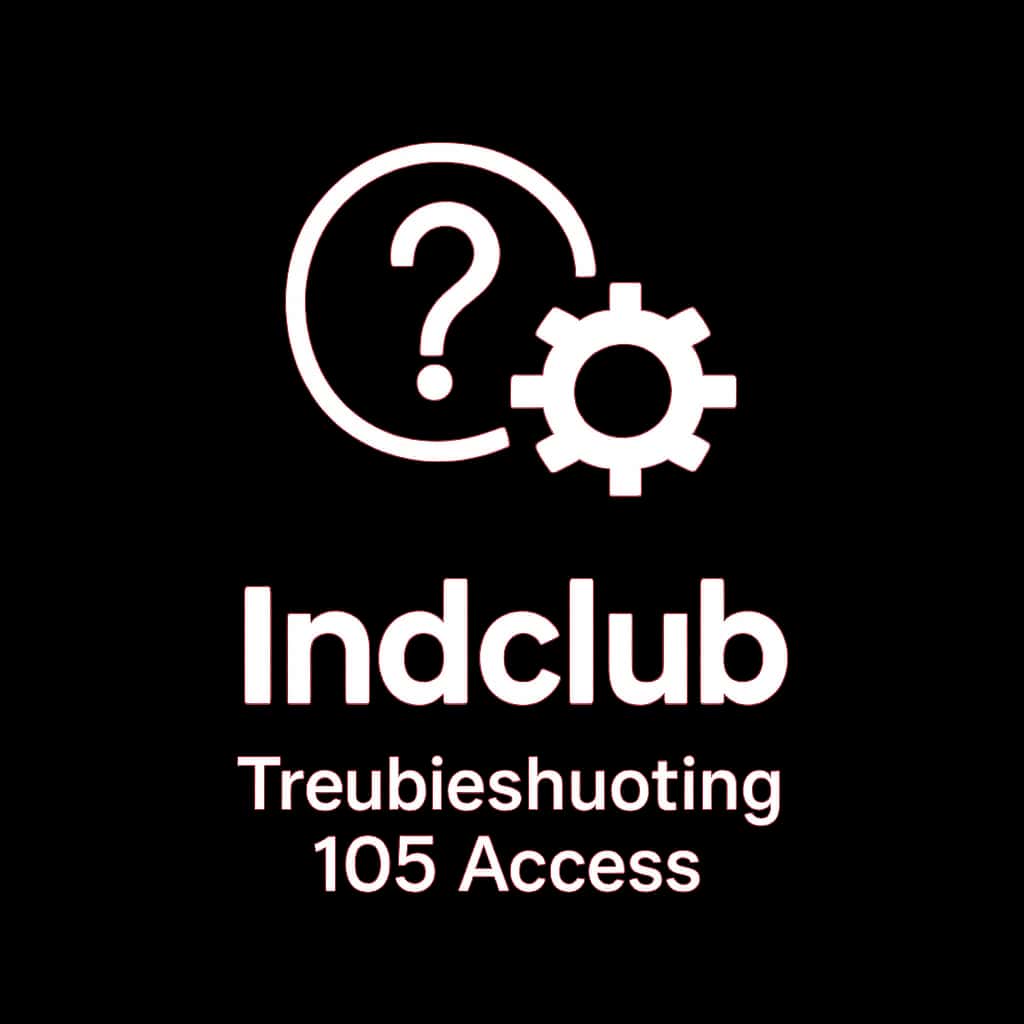 A badge representing troubleshooting assistance for Indclub iOS access.